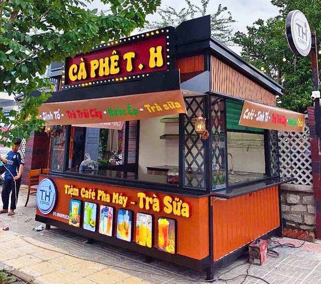 Kiosk cafe hiện đại