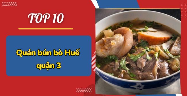 Quán bún bò Huế quận 3