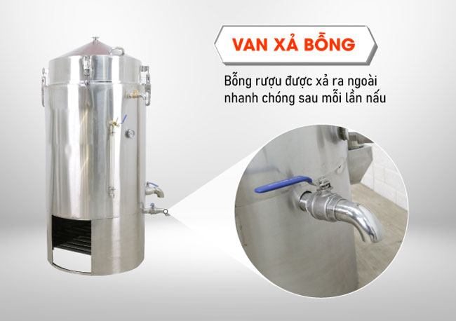 Van xả hỗ trợ vệ sinh nhanh gọn