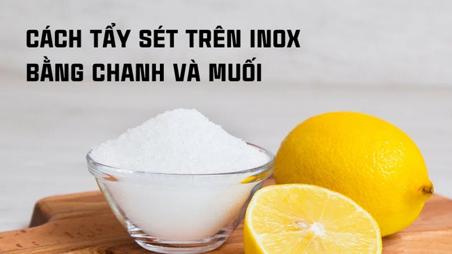 Sử dụng muối và chanh