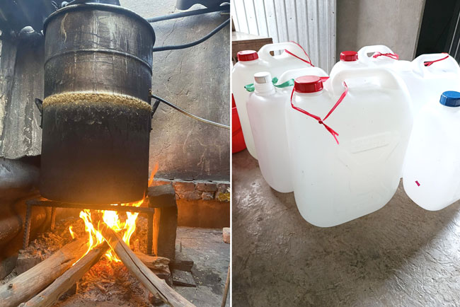 Lò nấu rượu bằng củi bảo tồn hương vị