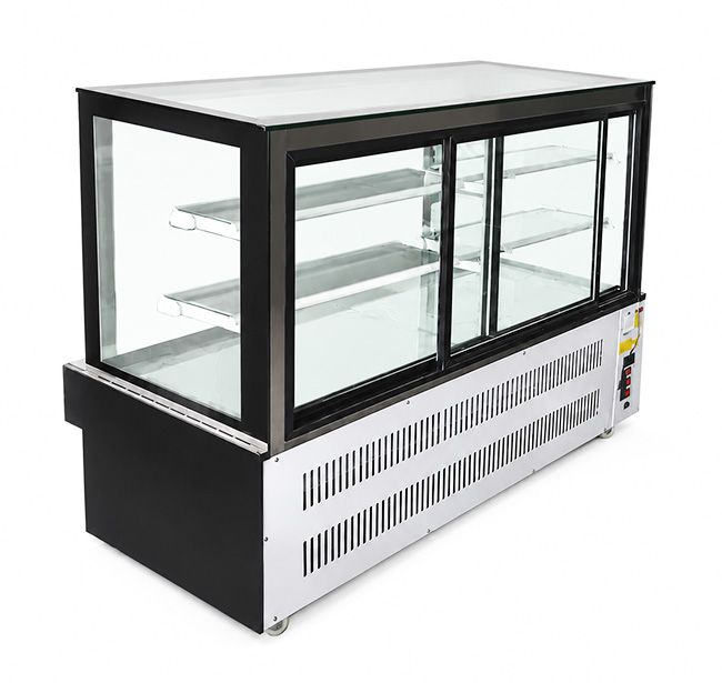 Cửa sau tủ bánh kem 1m5 3 tầng