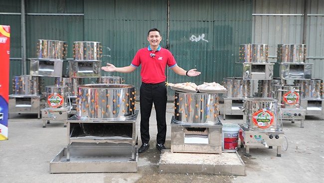 Máy vặt lông gà Quang Huy giá tốt
