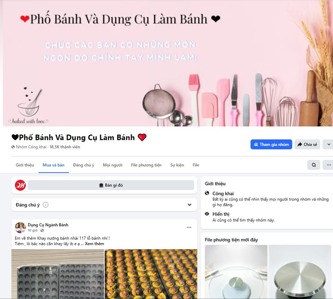 Hội Nhóm "Thanh Lý - Mua Bán - Trao Đổi Thiết Bị, Dụng Cụ Làm Bánh"