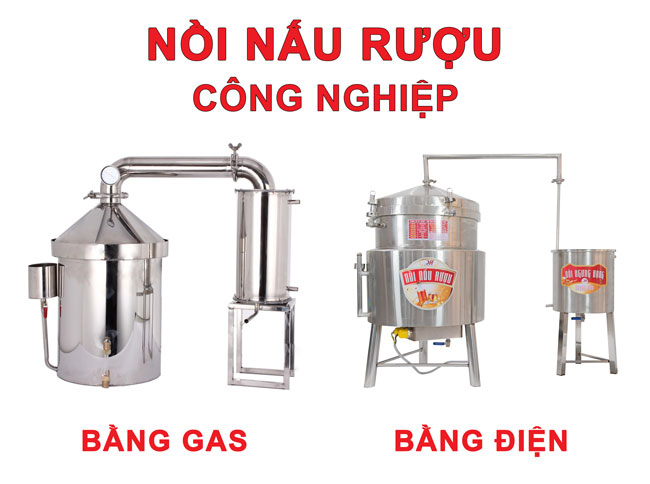 So sánh nồi nấu rượu bằng gas và nồi rượu bằng điện