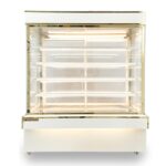 Tủ bánh kem 1m5 kính vuông 5 tầng mới