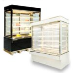Tủ bánh kem 1m5 kính vuông 5 tầng mới