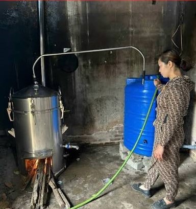 Nồi nấu rượu bằng củi 20kg dễ sử dụng