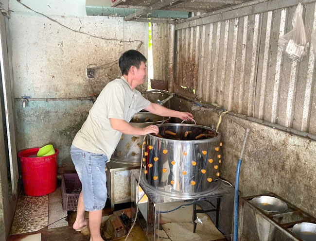 Cọ rửa máy vặt lông gà