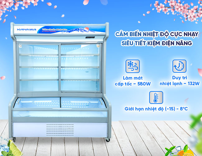 Tủ mát 2C2CD tiết kiệm điện năng