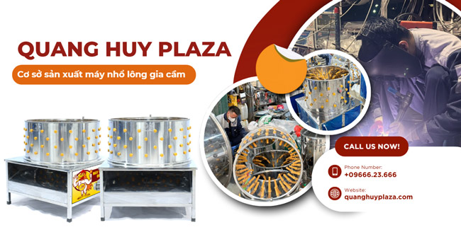 cơ sở sản xuất máy nhổ lông gia cầm