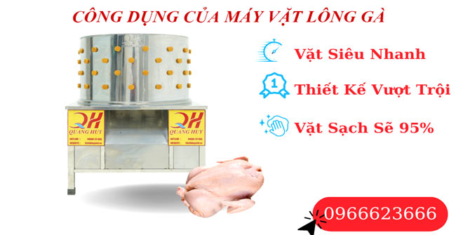 công dụng của máy vặt lông gà