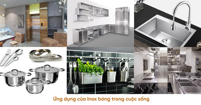 Ứng dụng của inox bóng