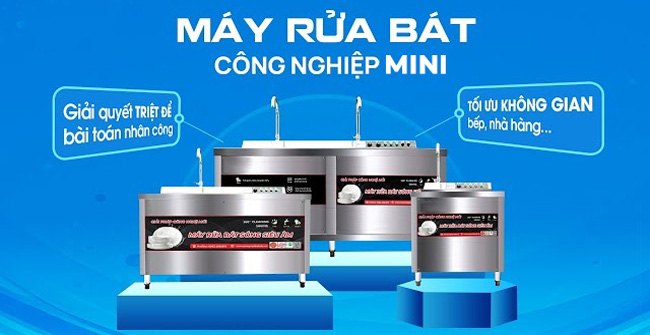 Các mẫu máy rửa bát công nghiệp mini