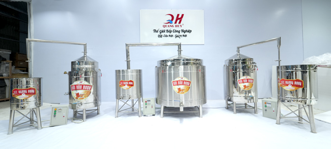 Nồi nấu rượu bằng điện Quang Huy đa dạng dung tích