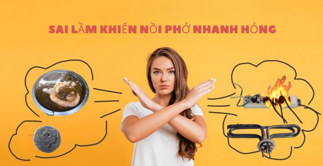 Sai lầm khiến nồi phở nhanh hỏng