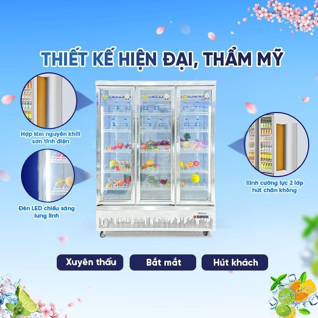 Tủ mát 3 cánh KW-3CMD 1400L