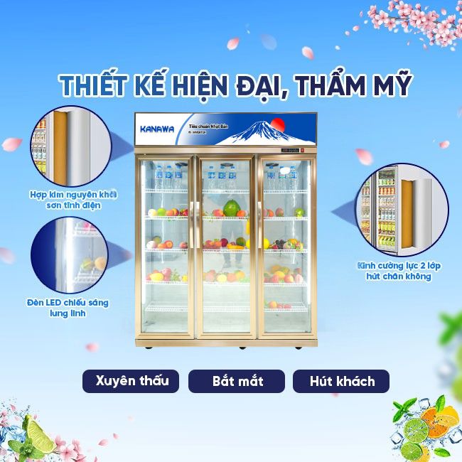 Tủ mát 3 cánh KW-3C1CDGM 1180L
