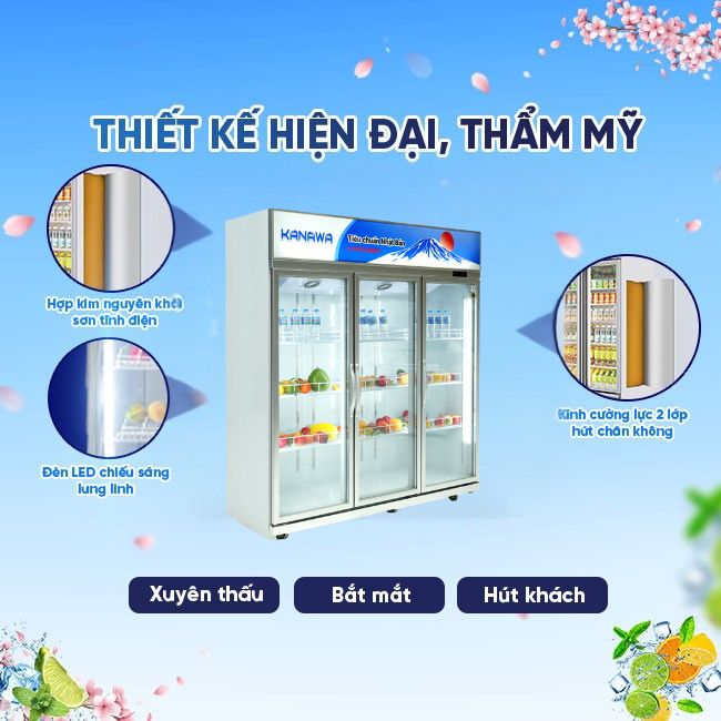 Tủ mát 3 cánh KW-LC-1860FS 1492L