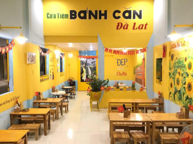 Cách trang trí nội thất bên trong quán ăn sáng