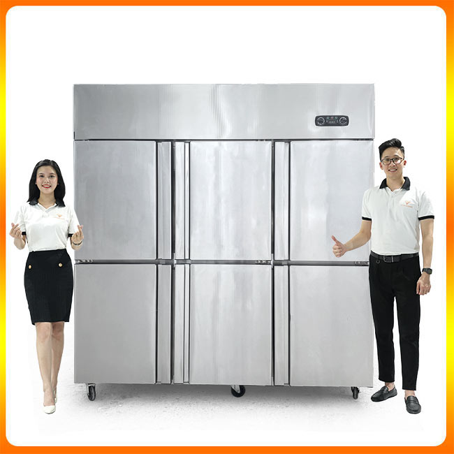 Tủ đông đứng 6 cánh 1598L KW-6CBO2 2 chế độ (lạnh trực tiếp)