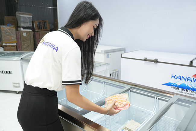 Tủ đông nằm 3 cánh CN2000F hạn chế thất thoát hơi lạnh