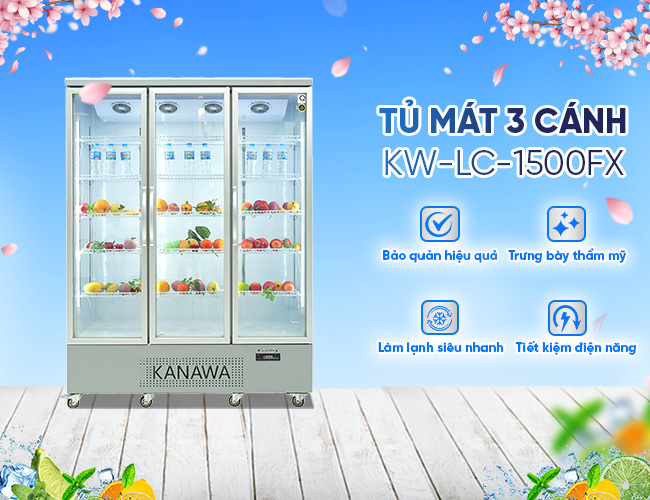 Tủ mát 3 cánh 1500L LC-1500FX cao cấp