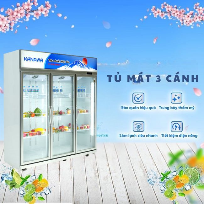 Tủ mát 3 cánh KW-LC-1860FS 1492L