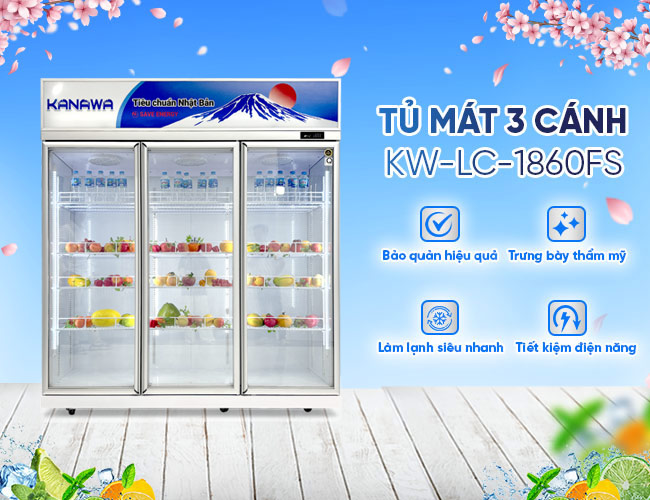 Tủ m&aacute;t 3 c&aacute;nh LC-1860FS