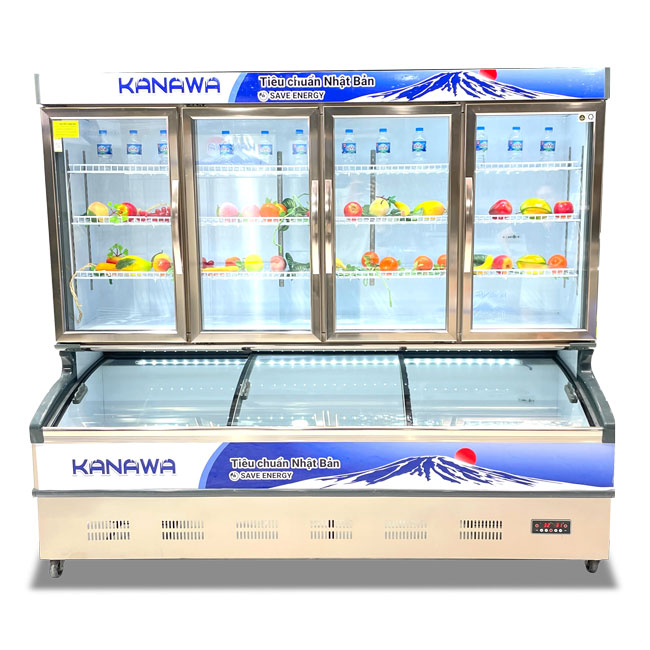 Tủ mát 4 cánh KW-4C2CD 1670L 2 chế độ