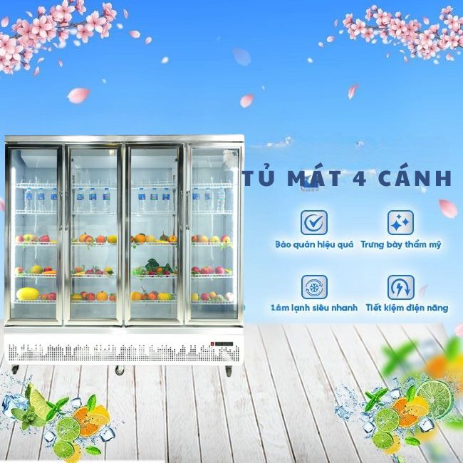 Tủ mát 4 cánh KW-4CMD 1800L