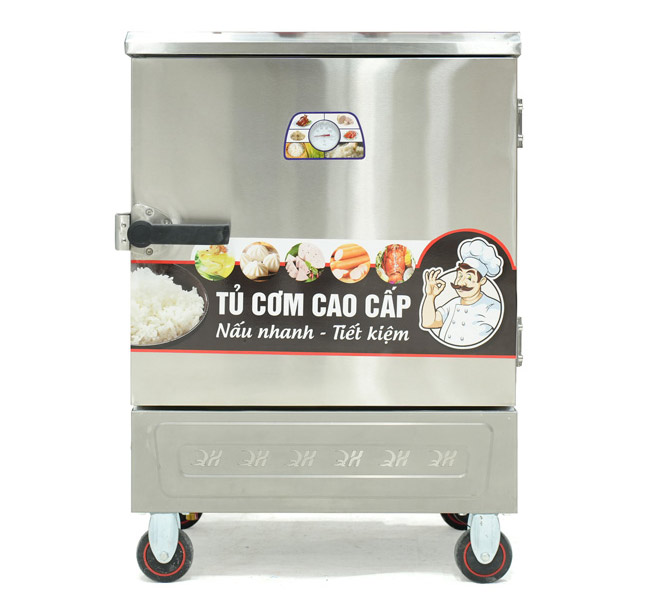 Tủ hấp cơm 4 khay điện gas KĐK