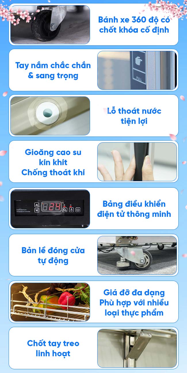 Các tiện ích khác của tủ mát