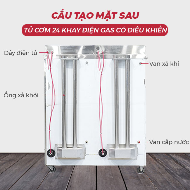 Mặt sau tủ cơm