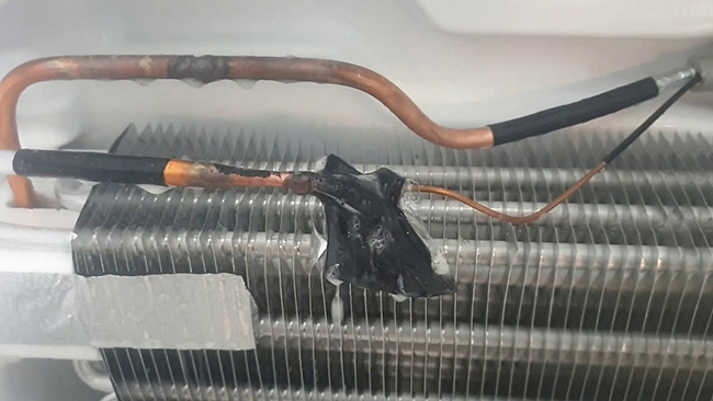 Đường ống dẫn gas bị tắc nghẽn
