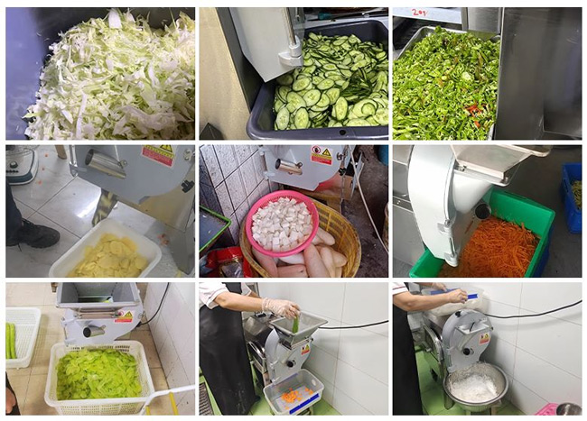 Máy thái rau củ Quang Huy MT1500 thành phẩm đồng đều