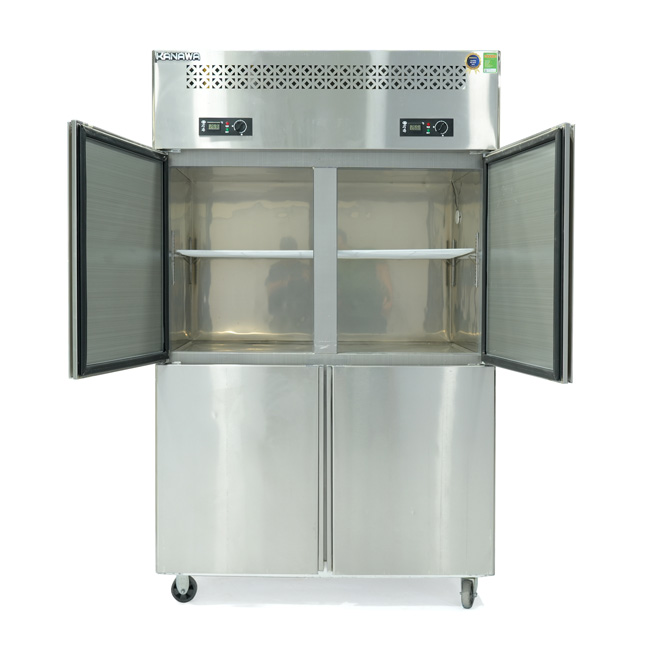 Tủ đông đứng 4 cánh 1038L KW-4CBO2-QG quạt gió 2 chế độ