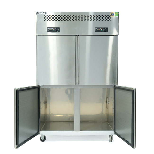 Tủ đông đứng 4 cánh 1038L KW-4CBO2-QG quạt gió 2 chế độ