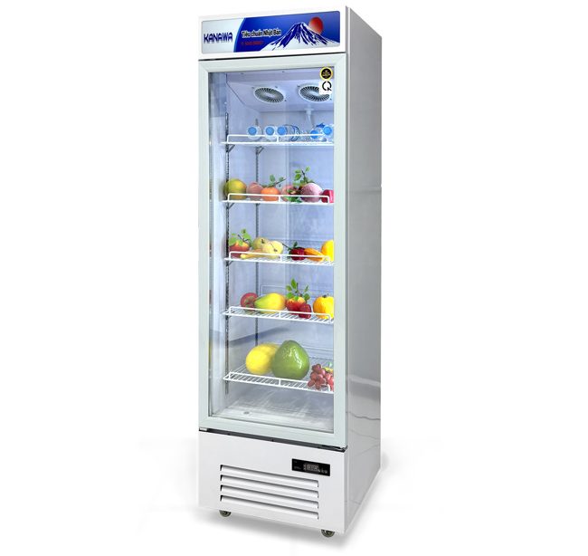 Tủ mát 1 cánh LC-338W 338L trưng bày sản phẩm