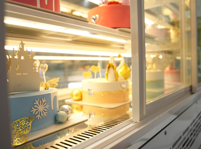 đèn led tủ bánh kem