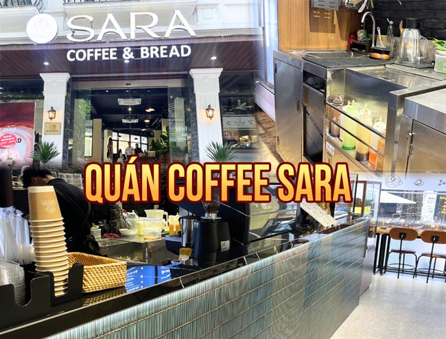 Dự án thiết kế thi công quầy pha chế quán Coffee Sara