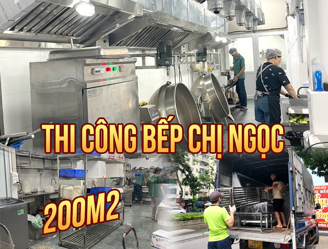 Dự án thi công bếp chị Ngọc