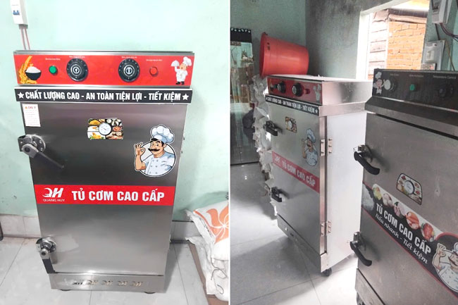Tủ cơm 10 khay điện Quang Huy giá tốt