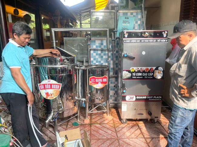 Tủ cơm điện gas nấu cơm rượu
