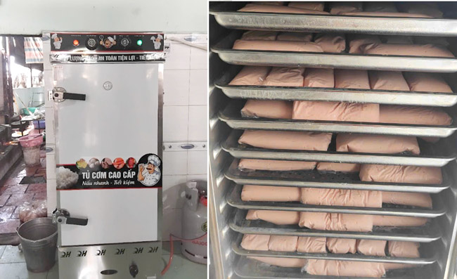 Tủ cơm hấp giò lụa