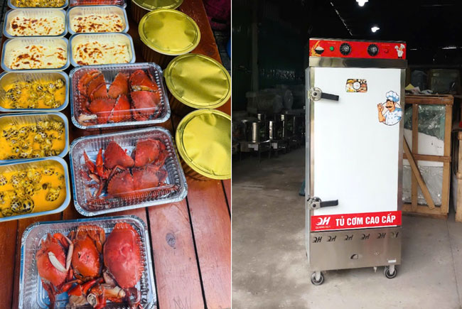 Tủ cơm 12 khay điện gas cho quy mô vừa và lớn