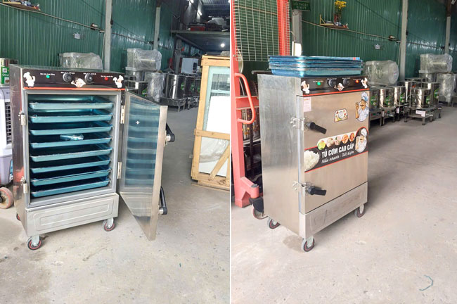 Tủ cơm 8 khay điện tại kho Quang Huy
