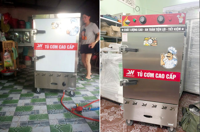 Feedback tủ cơm 8 khay điện gas