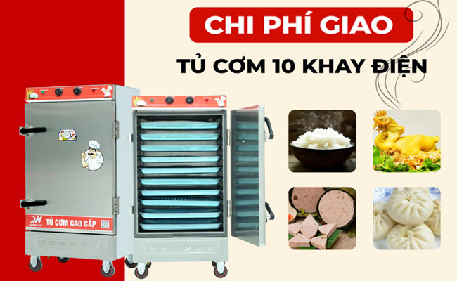 Quang Huy Plaza – Ưu đãi giao tủ cơm 10 khay điện phí ship tới 100%