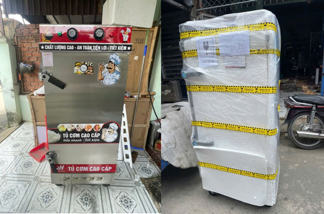 Giao tủ cơm 10 khay điện tận nơi